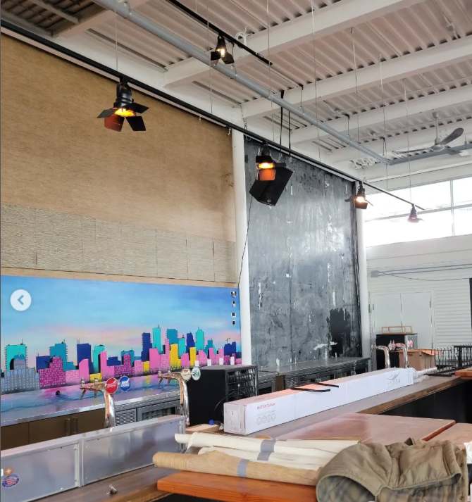 American Express Lounge construction