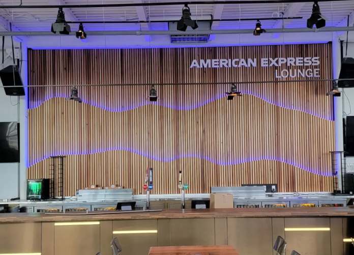 American Express Lounge reception desk