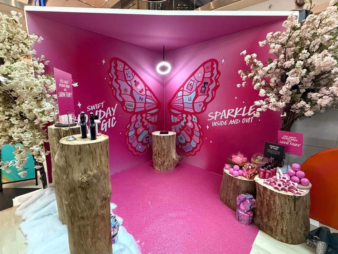 The Umbrella Sky Project — colorful umbrellas overhead